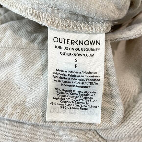 Outerknown S.E.A. Linen Suit Womens Small Ivory Utility Workwear Jumpsuit - Picture 10 of 10